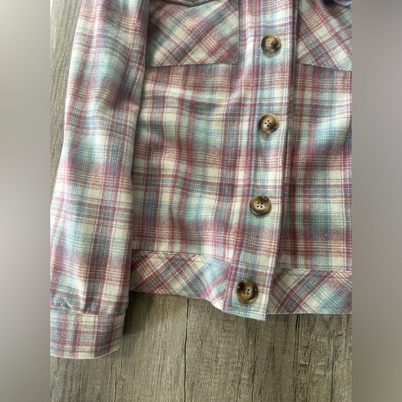 COPY - NWT Kut from the Kloth Dusty Rose/Blue Shacket - Picture 2 of 10